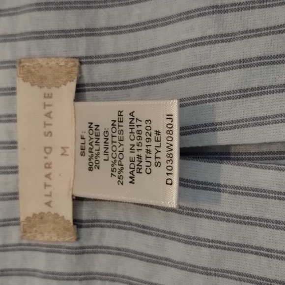 Altar'd State Women's Blazer Size Medium - NWT - Summer Blue Jacket - Picture 9 of 14